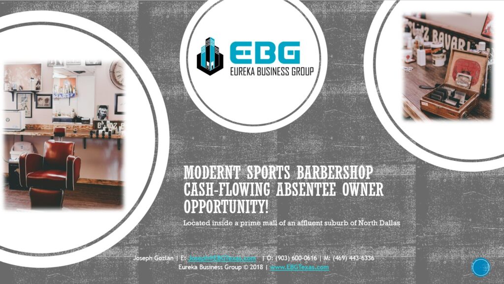 Established Barbershop for sale by Eureka Business Group
