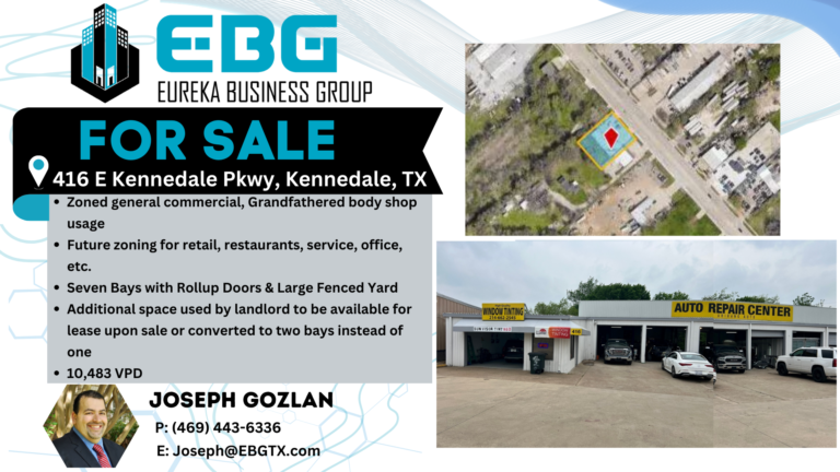 Eureka Business Group: Your Retail Navigator; Charting the Course for Retail Growth! 416 E Kennedale Pkwy, Kennedale, TX