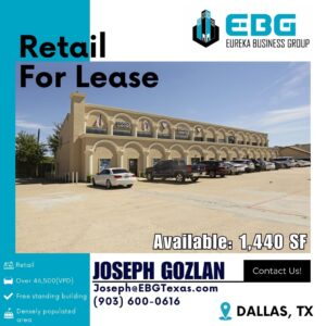 Retail for lease - 18816 Preston Rd Dallas, TX 75252 |Eureka Business Group: Your Retail Navigator, Charting the Course for Retail Growth!