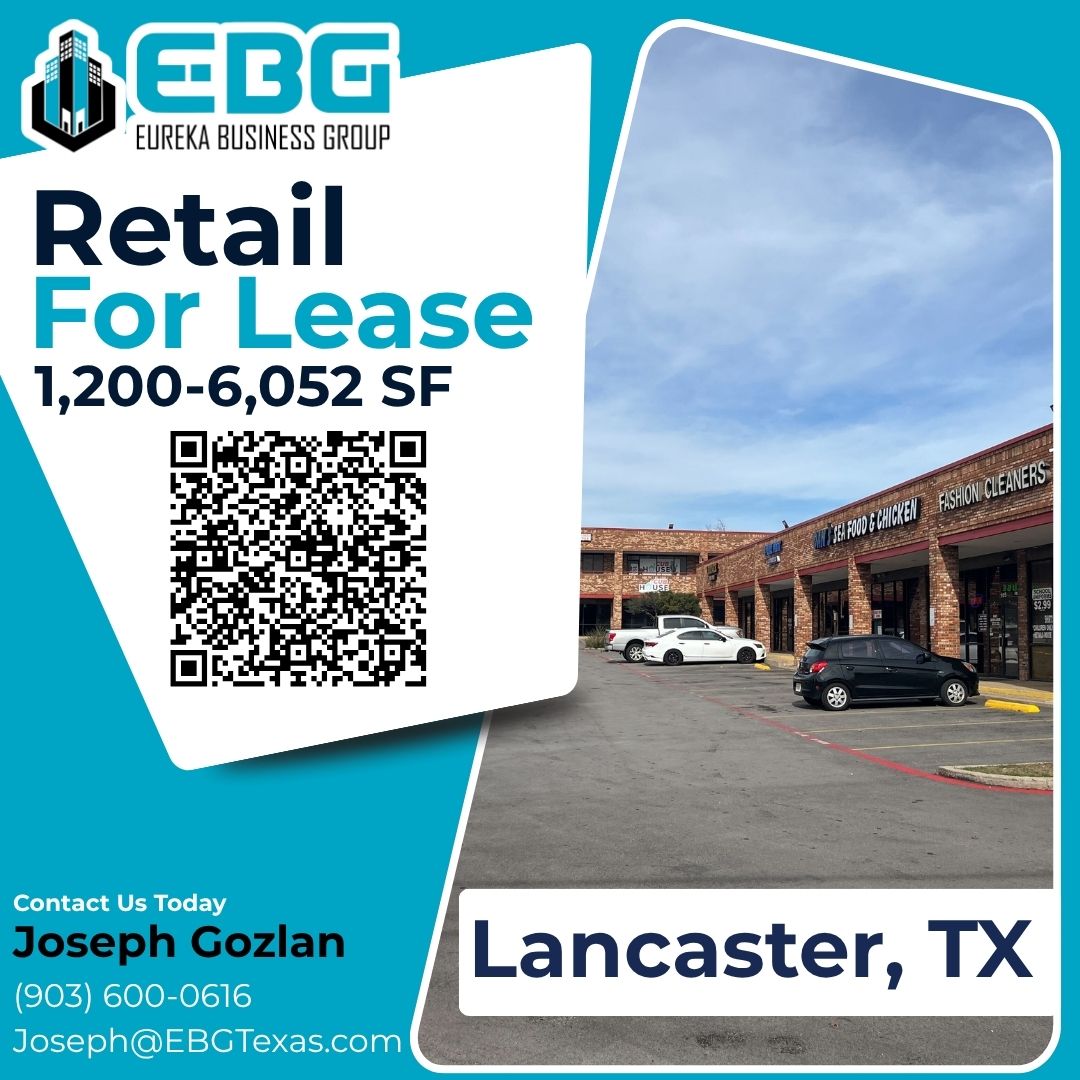 Lancaster Retail For Lease - 3215 W. Pleasant Run Dr. Lancaster, TX | Eureka Business Group
