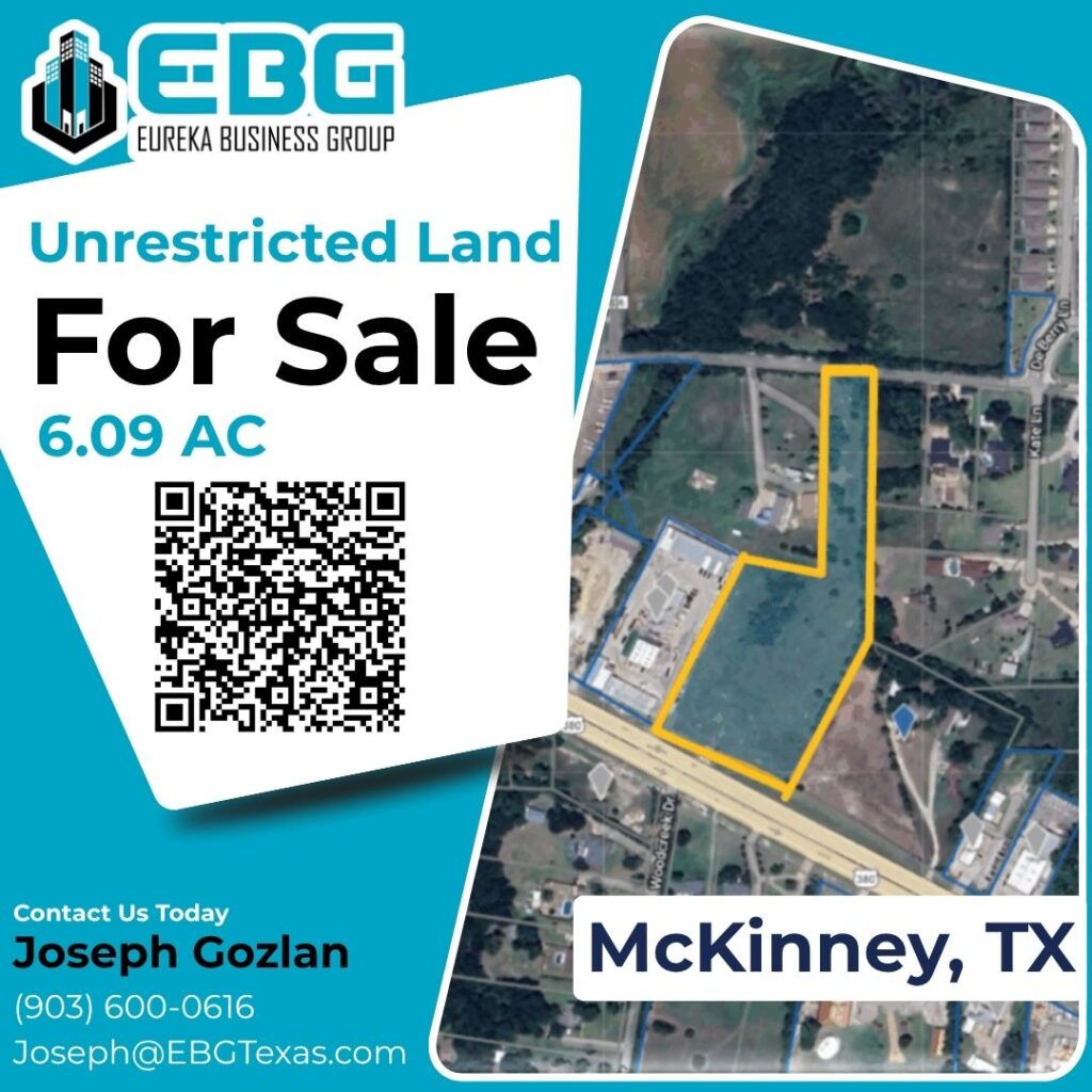 McKinney Unrestricted Land For Sale - 2855 County Rd 407 McKinney, Texas 75071​