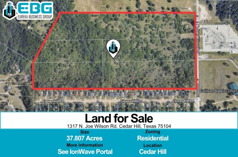 Cedar Hill Residential Land For Sale - 1317 N. Joe Wilson Rd. Cedar Hill, Texas 75104 | Eureka Business Group