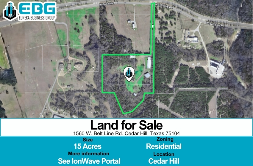 Cedar Hill Residential Land For Sale - 1560 W. Belt Line Rd. Cedar Hill, Texas 75104 | Eureka Business Group