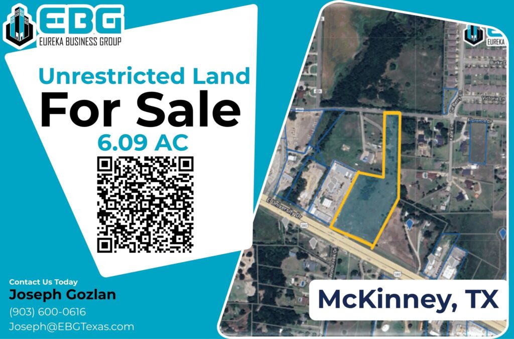McKinney Unrestricted Land For Sale - 2855 County Rd 407 McKinney, Texas 75071​