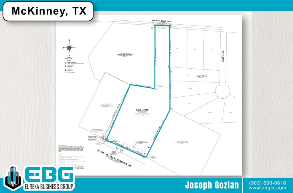 McKinney Unrestricted Land For Sale - 2855 County Rd 407 McKinney, Texas 75071​