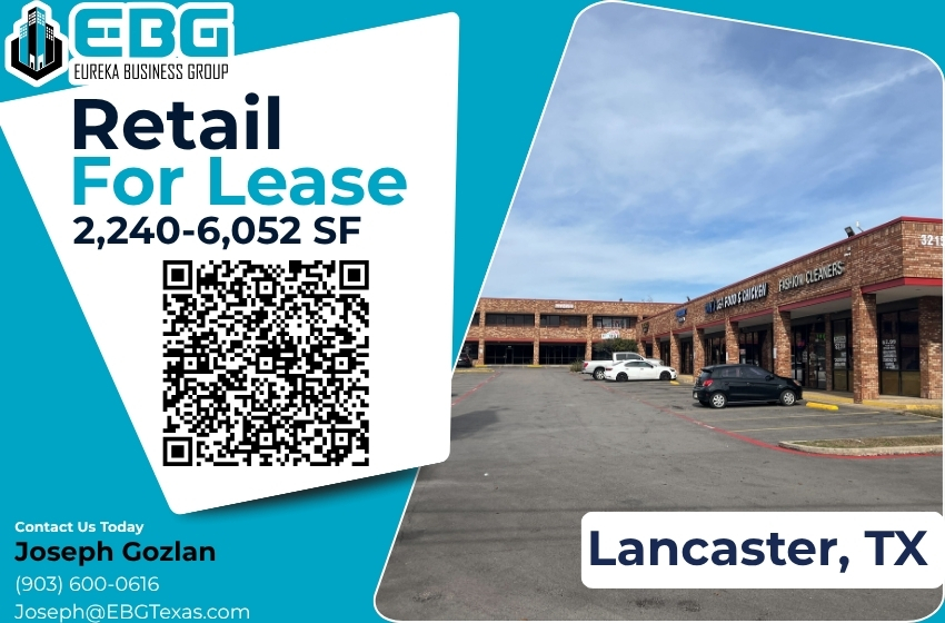 Lancaster Retail For Lease - 3215 W. Pleasant Run Dr. Lancaster, TX | Eureka Business Group